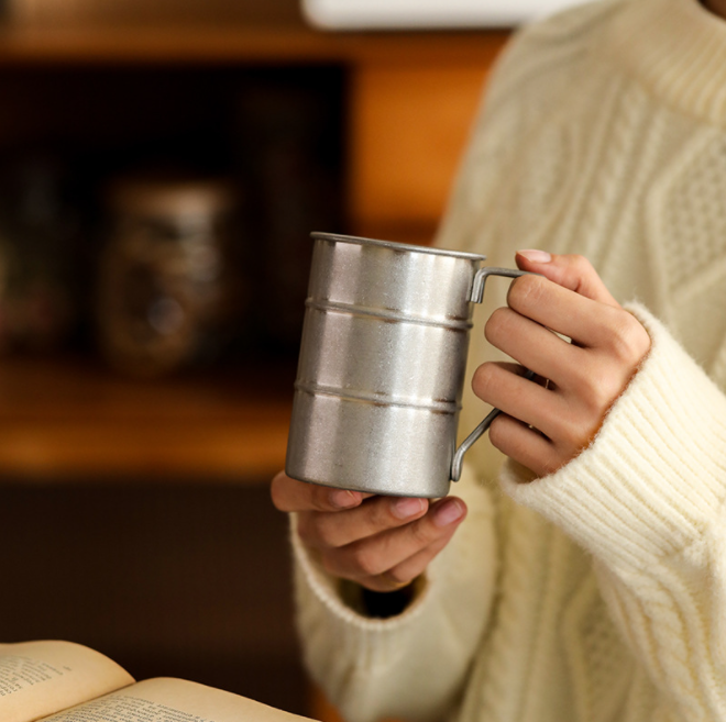 12 OZ Vintage Stainless Steel Mug/Beer cup 5