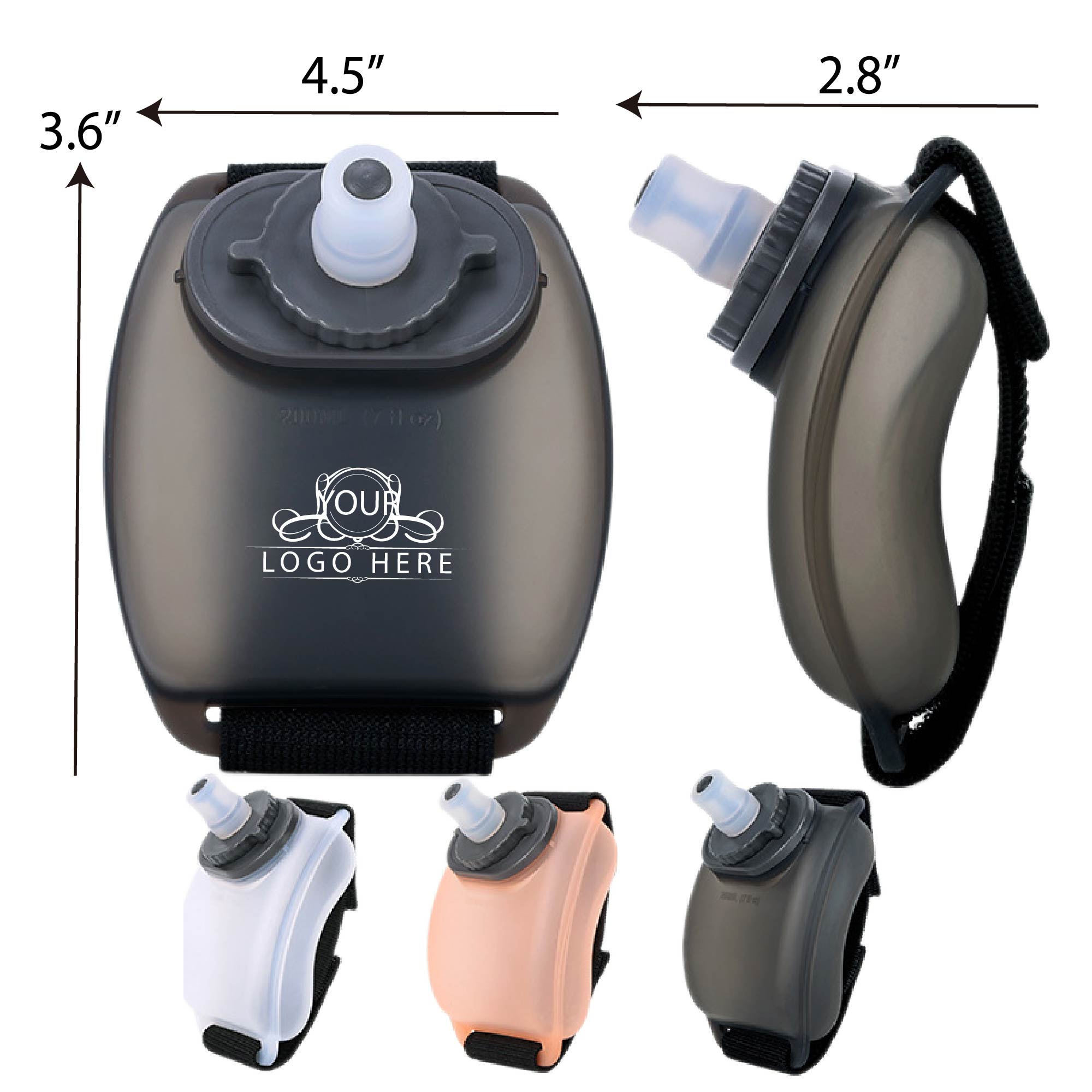 7oz Foldable Silicone Wrist Sports Bottle For Running And Cy 2