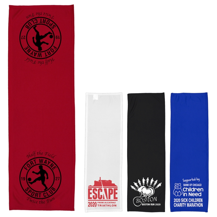 "THE DENALI RAINIER XTRA" -12" W X 36" H Recycled RPET Cooling Towel