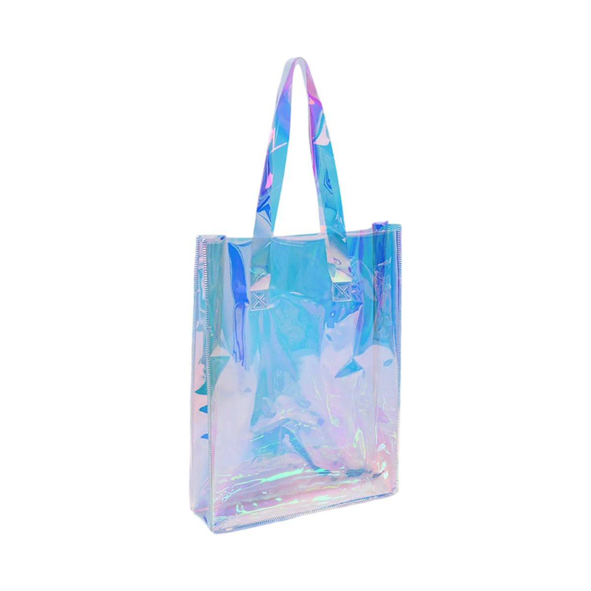 Stylish PVC Holographic Tote with Comfortable Carry Handles 3