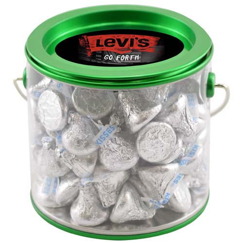 Tin Pail with Hershey Kisses 5