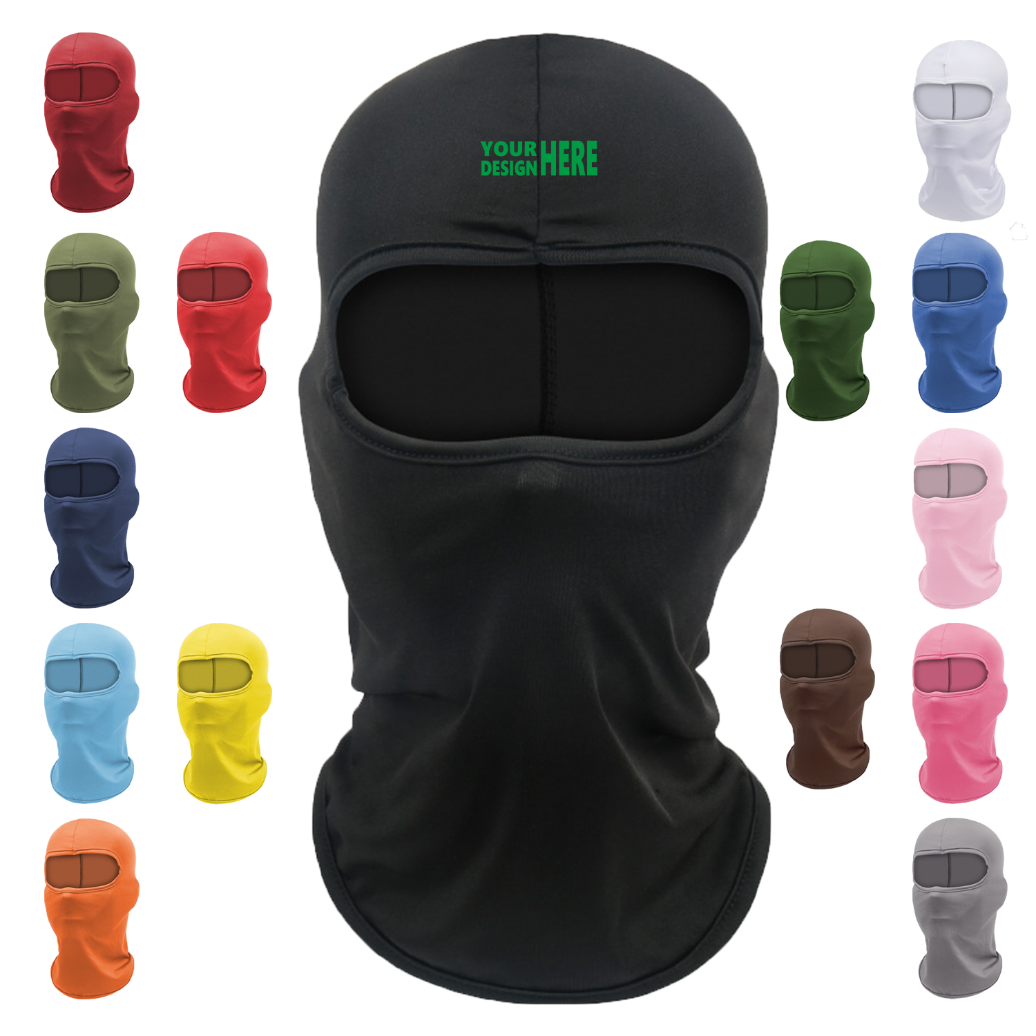 UV Protection Ice Silk Balaclava Face Mask - Multi-functional MOQ50 1