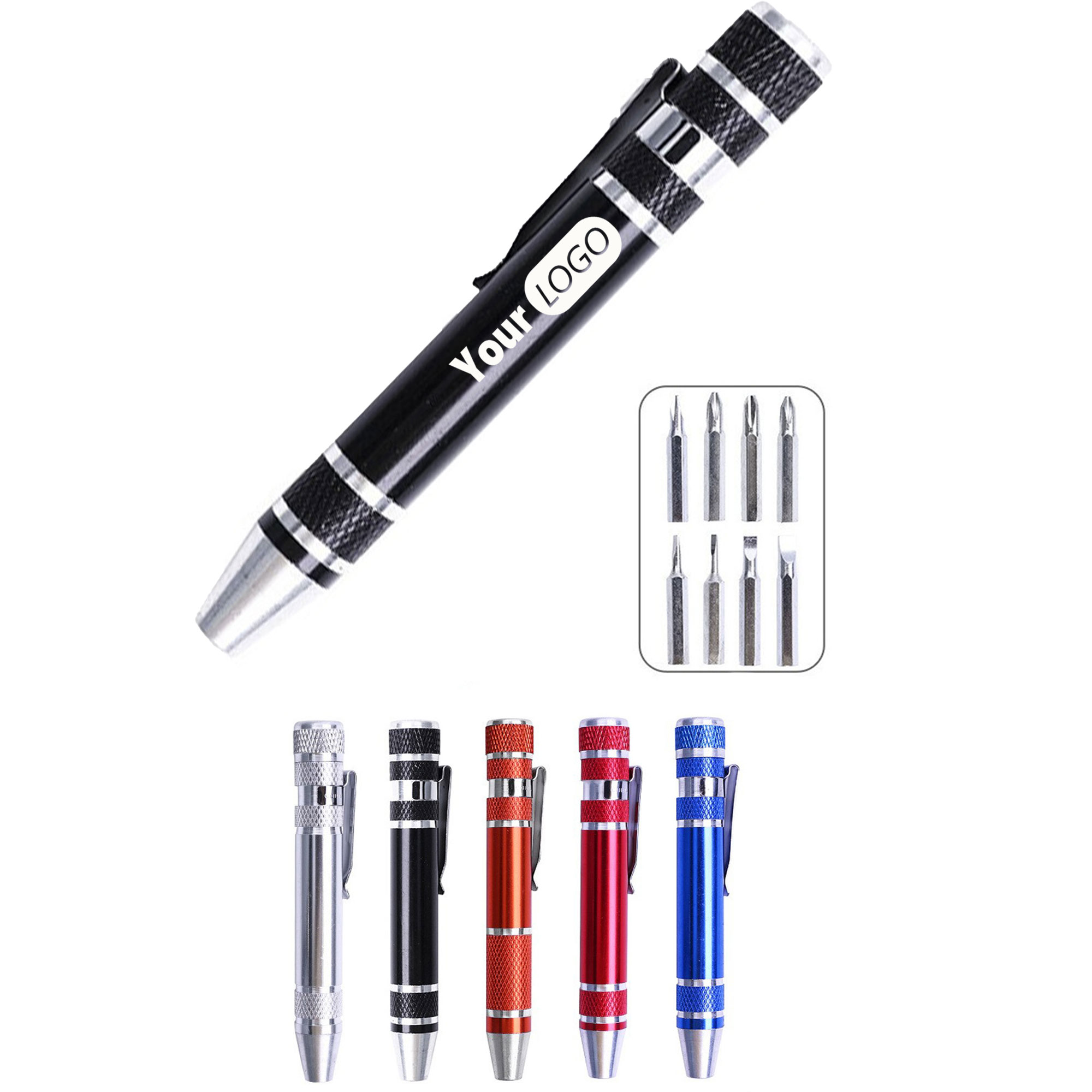 8 in 1 Aluminum Pen Screwdriver 2