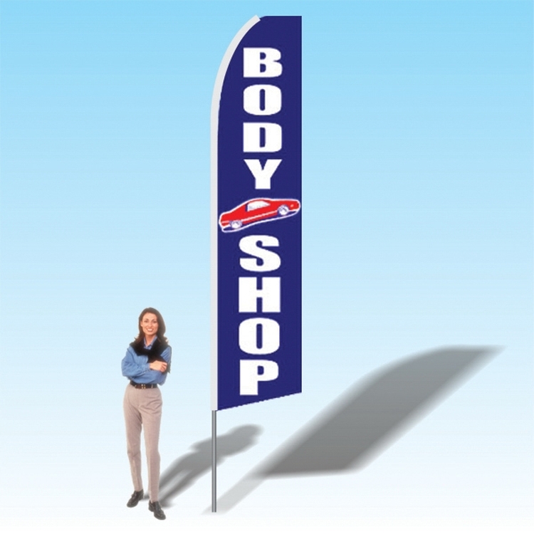 15FT Body Shop Advertising Banner Flag 2