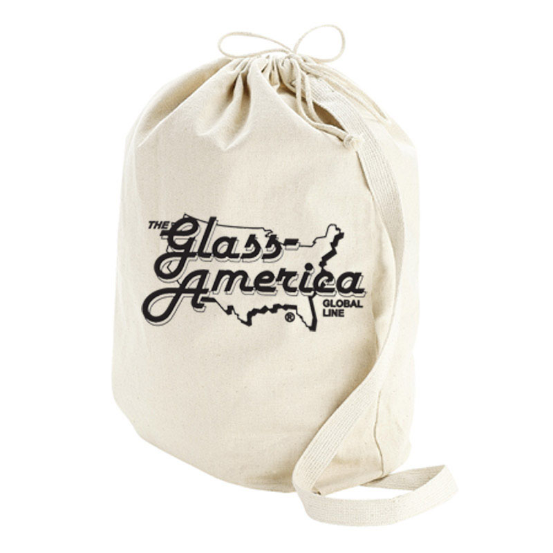 Canvas Drawstring Laundry Bag - Large Natural 2