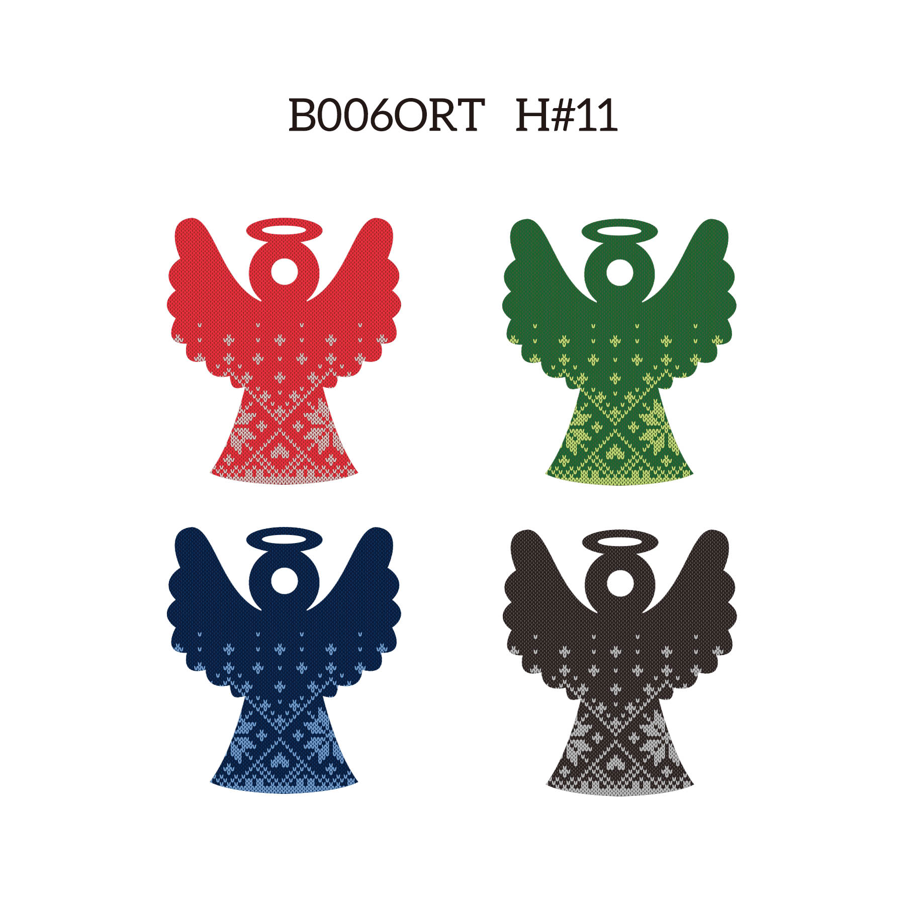 3" Full Color Christmas Ornament - Angel 3