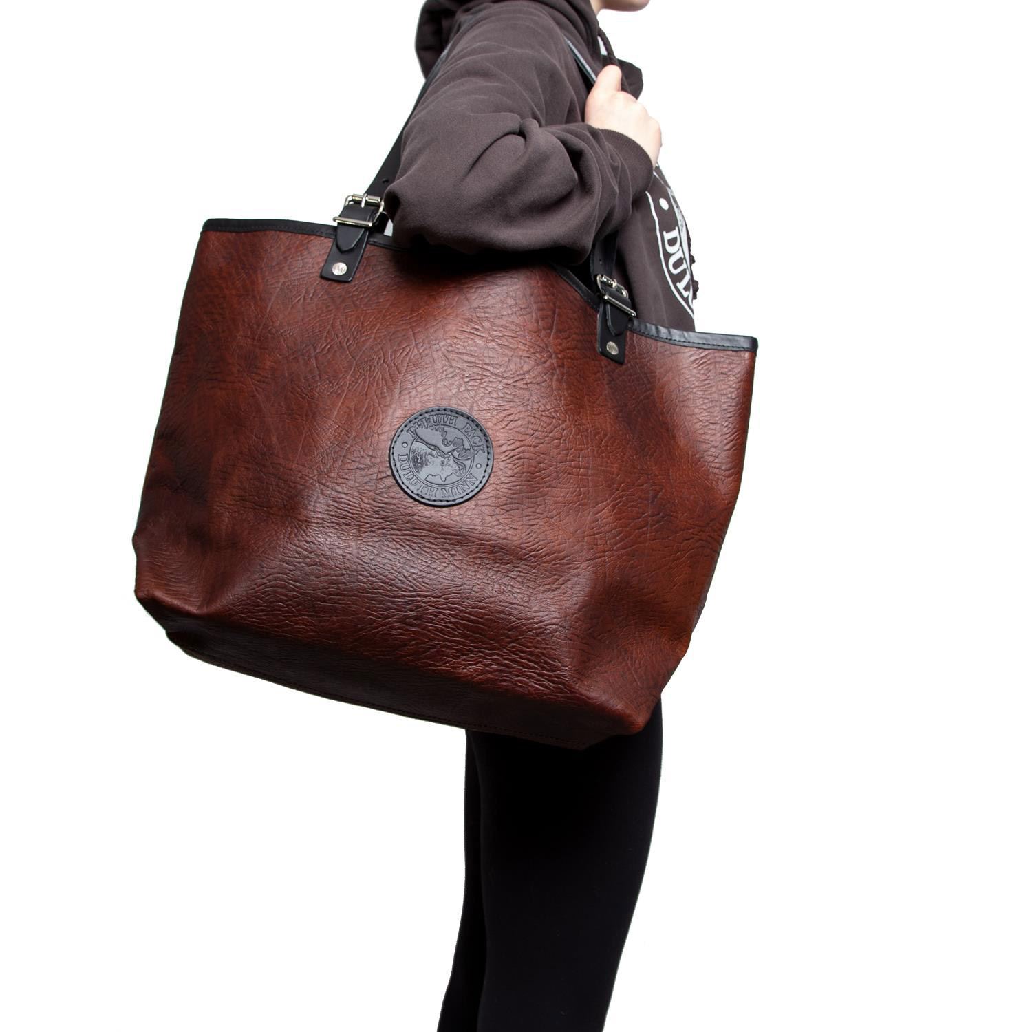 Duluth Pack™ Bison Leather Market Tote 2