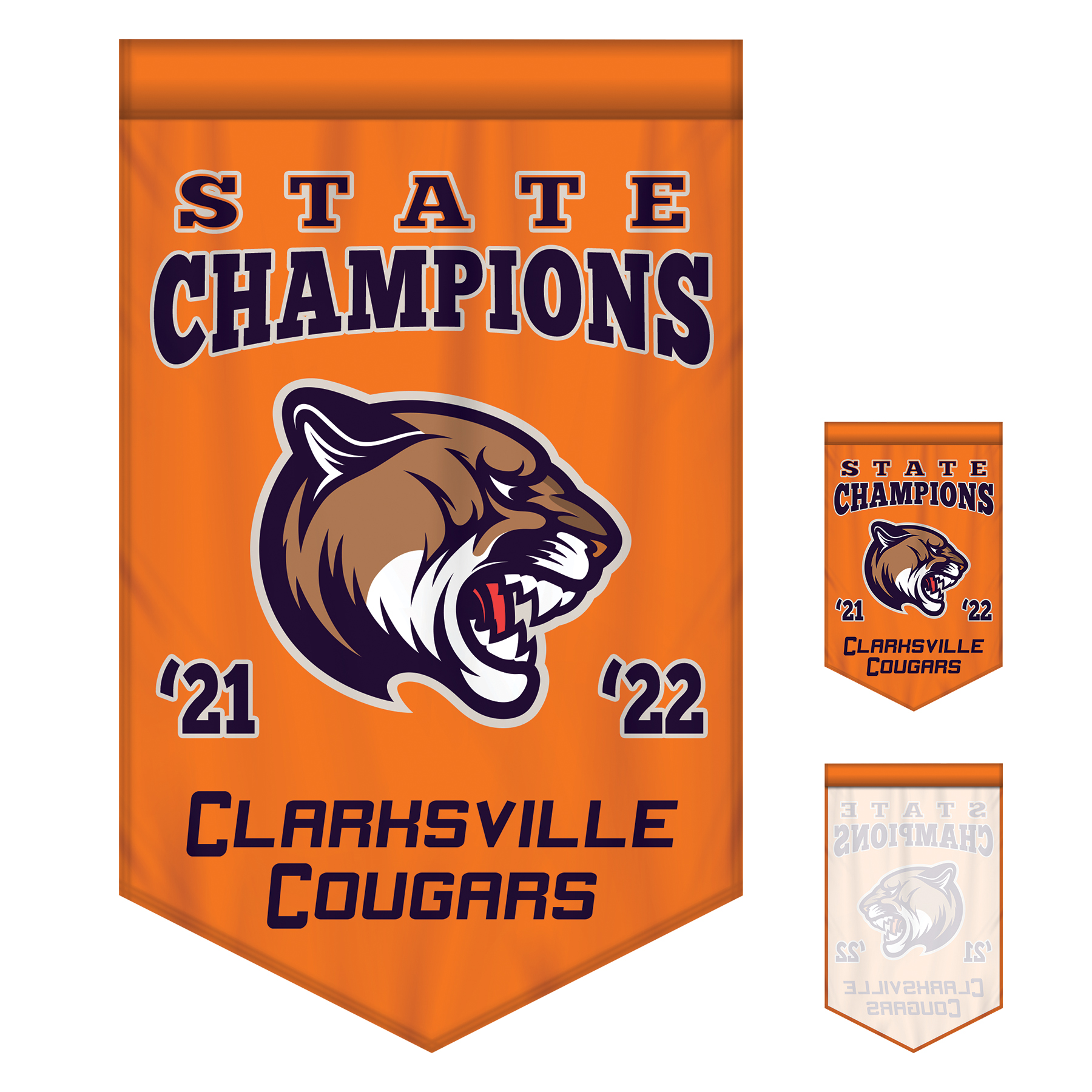 2' x 3' Championship Banner Single Sided V-Cut 5