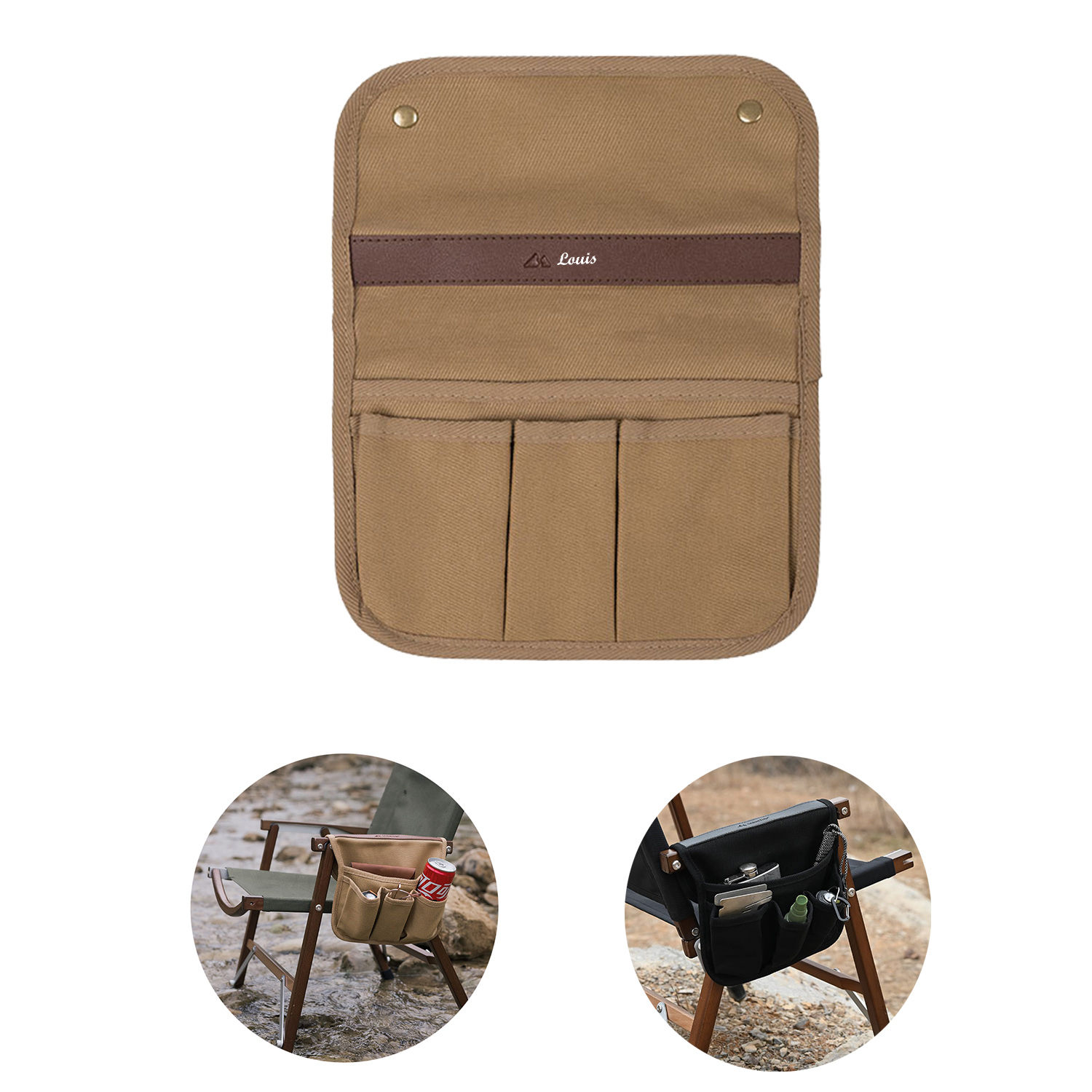 Outdoor Camping Chair Armrest Hanging Bag 6