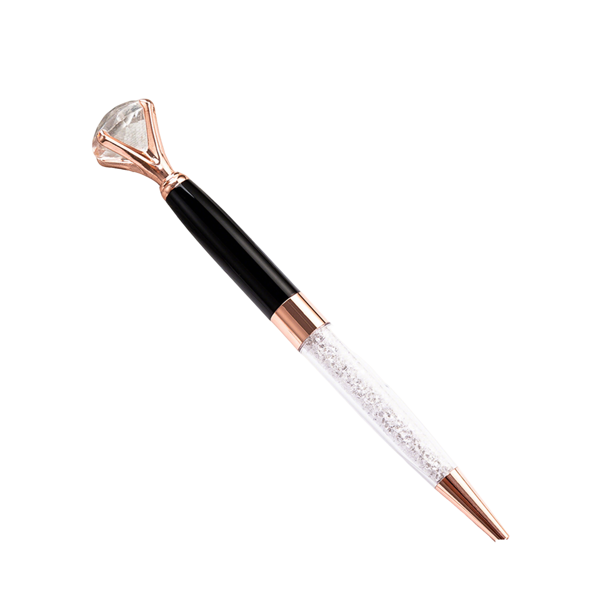 Crystal Crown Ballpoint Pen Twist Action Metal Barrel 13