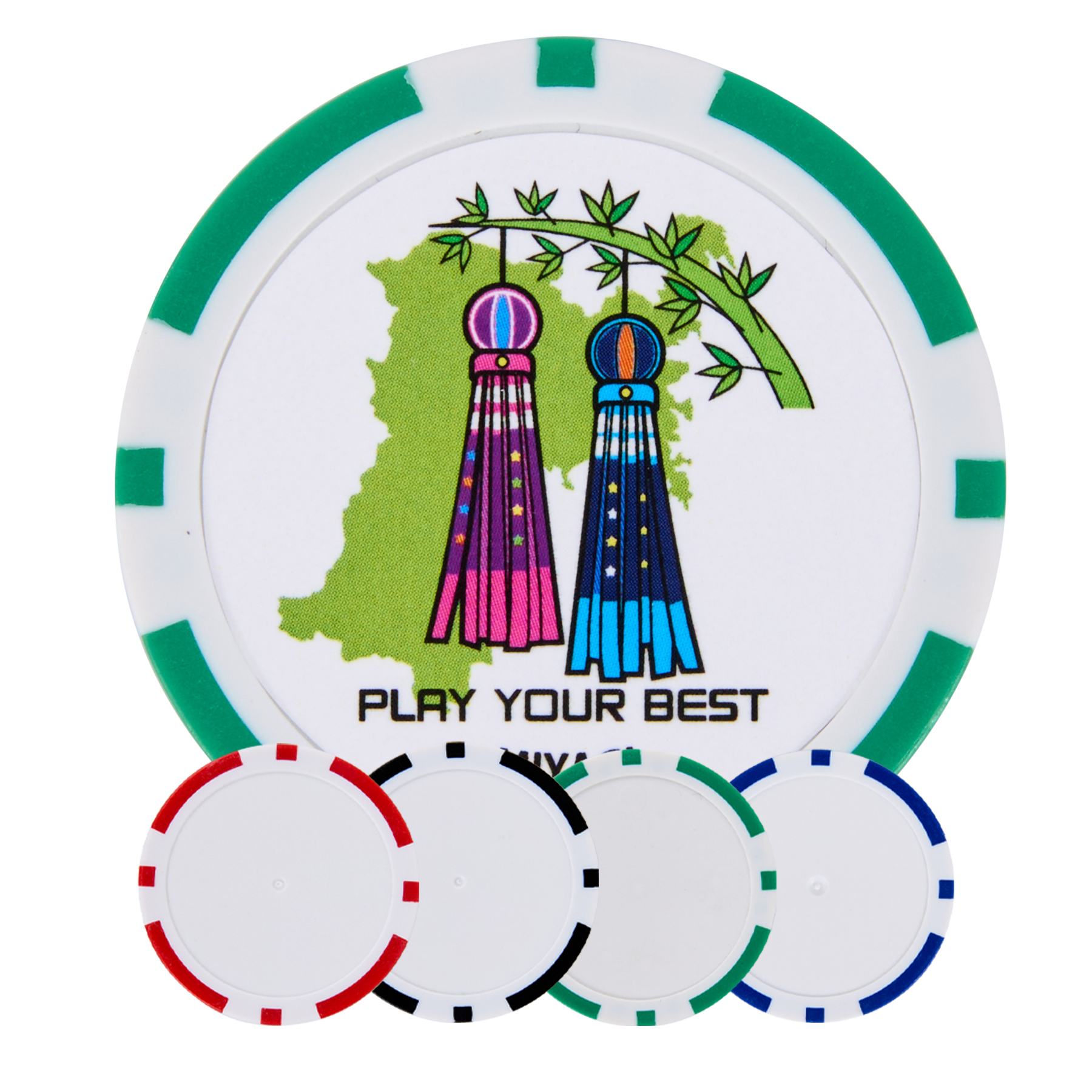Custom Poker Chip Golf Ball Marker 5