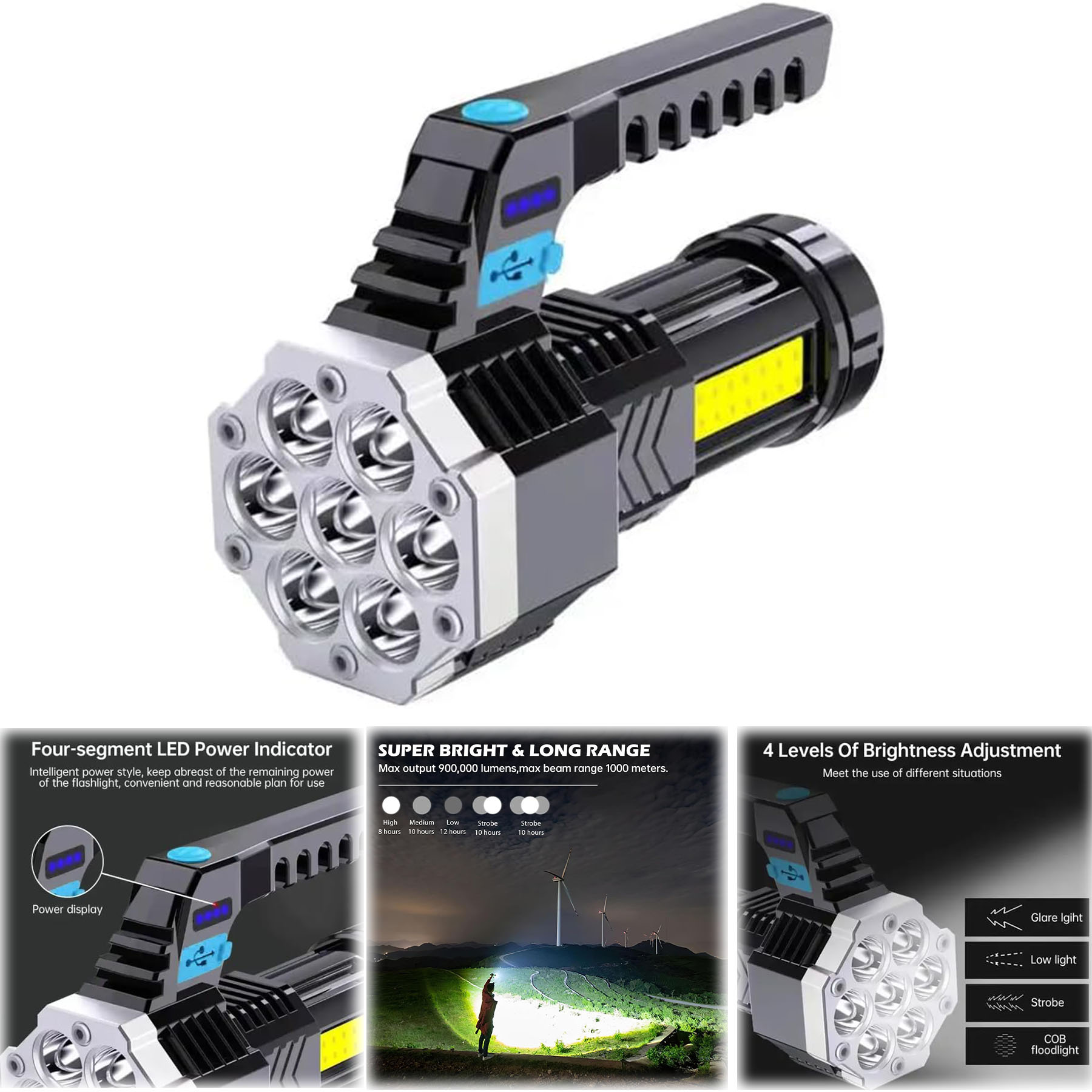 High Power LED Flashlight