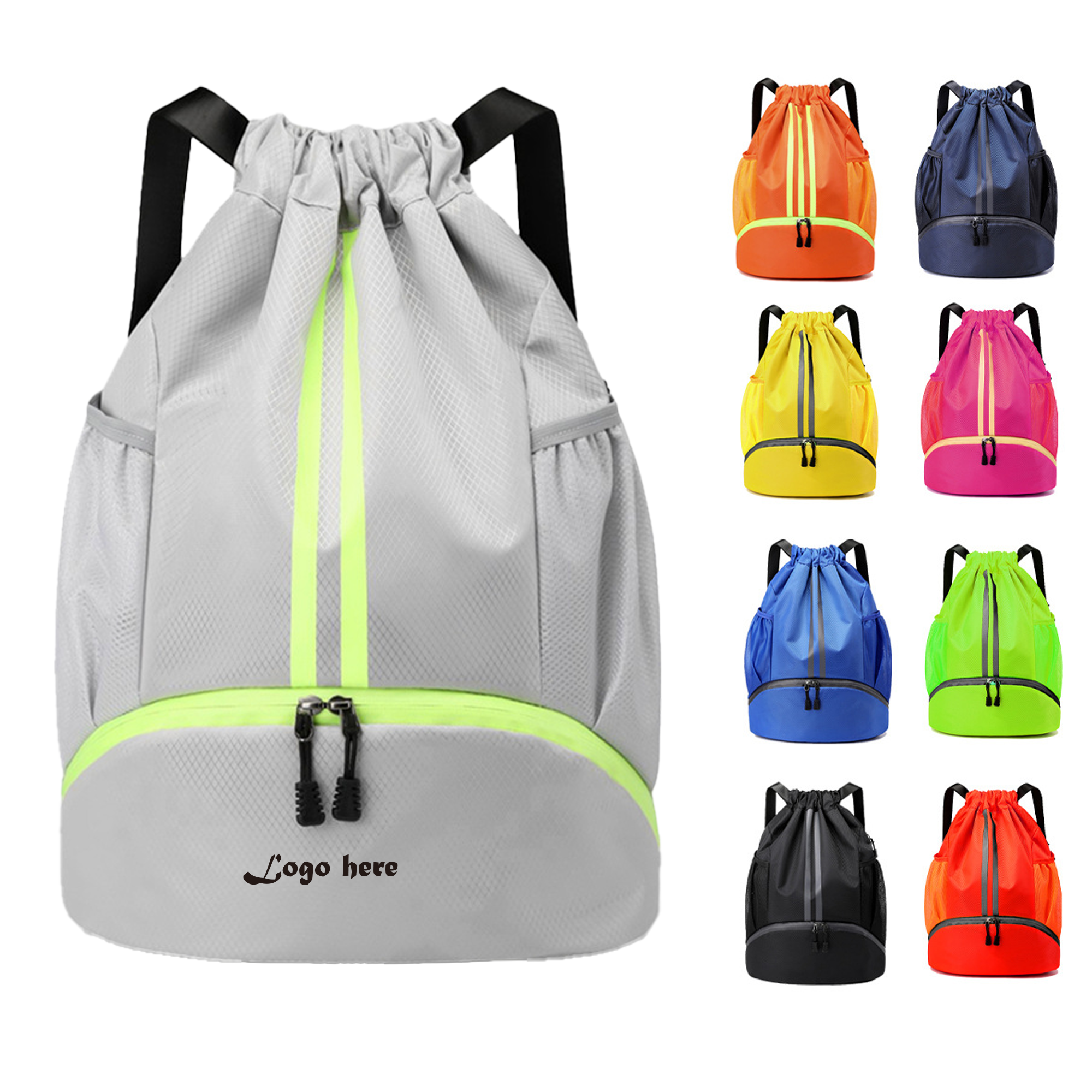 Personalized Sports Drawstring Bag - Durable Design 2