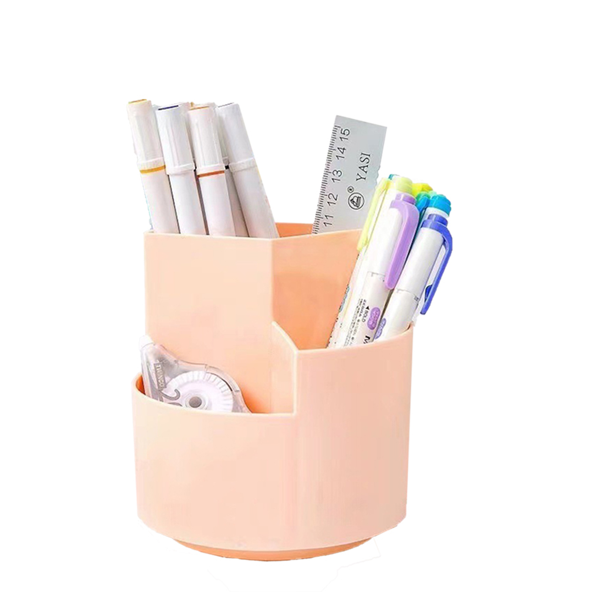 Rotating Office Pencil Case Makeup Storage 1