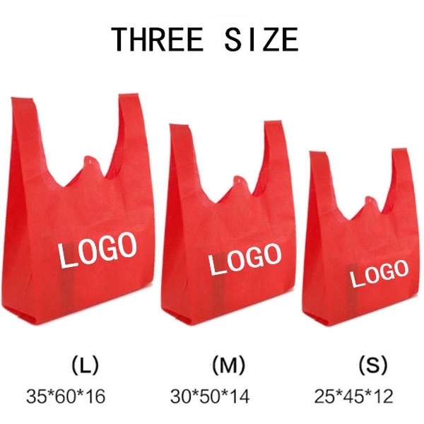 Large Non-Woven T-Shirt Vest Bag (13.8 " x 6.3 " x 23.7 ") 6