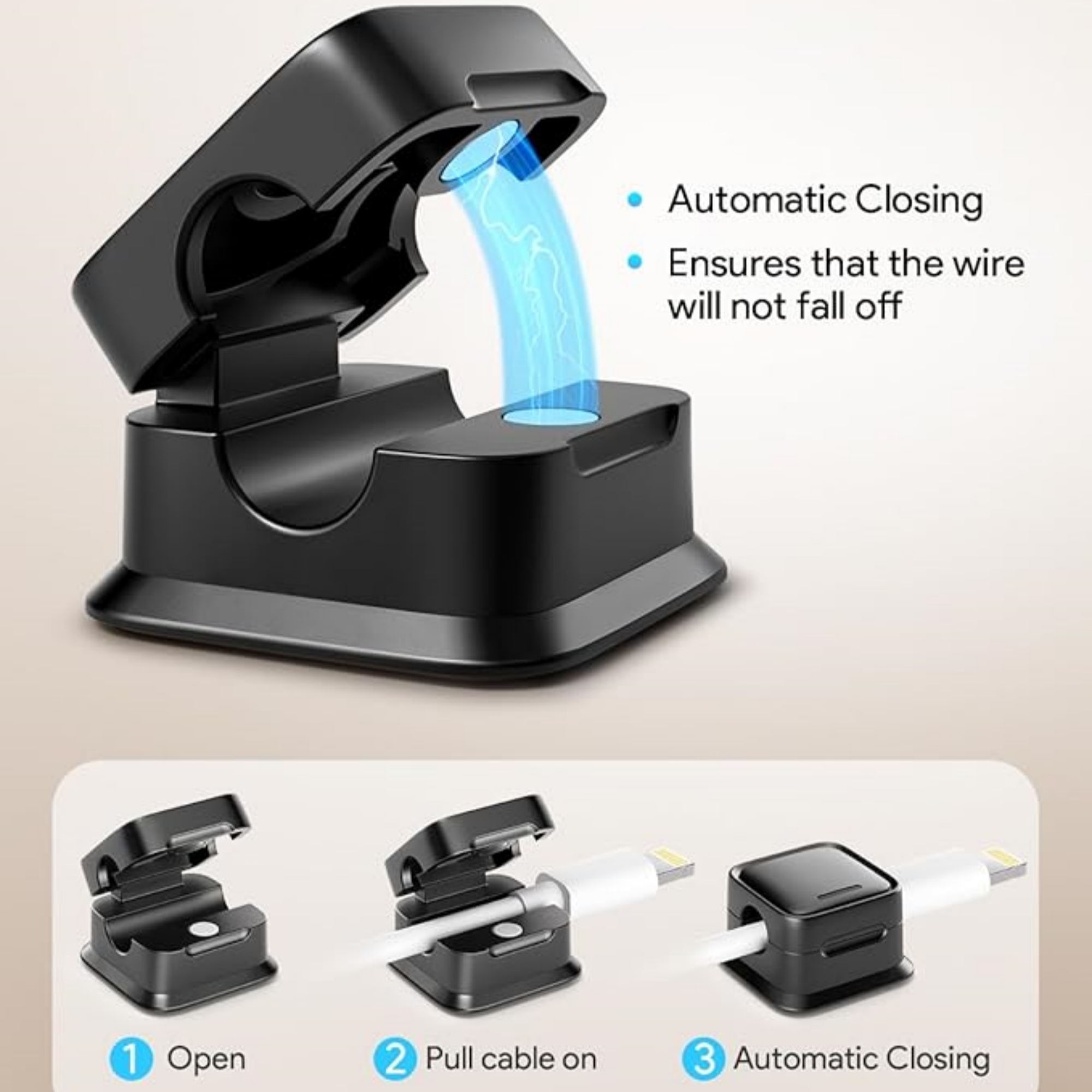 Magnetic Cord Organizer Holder 3
