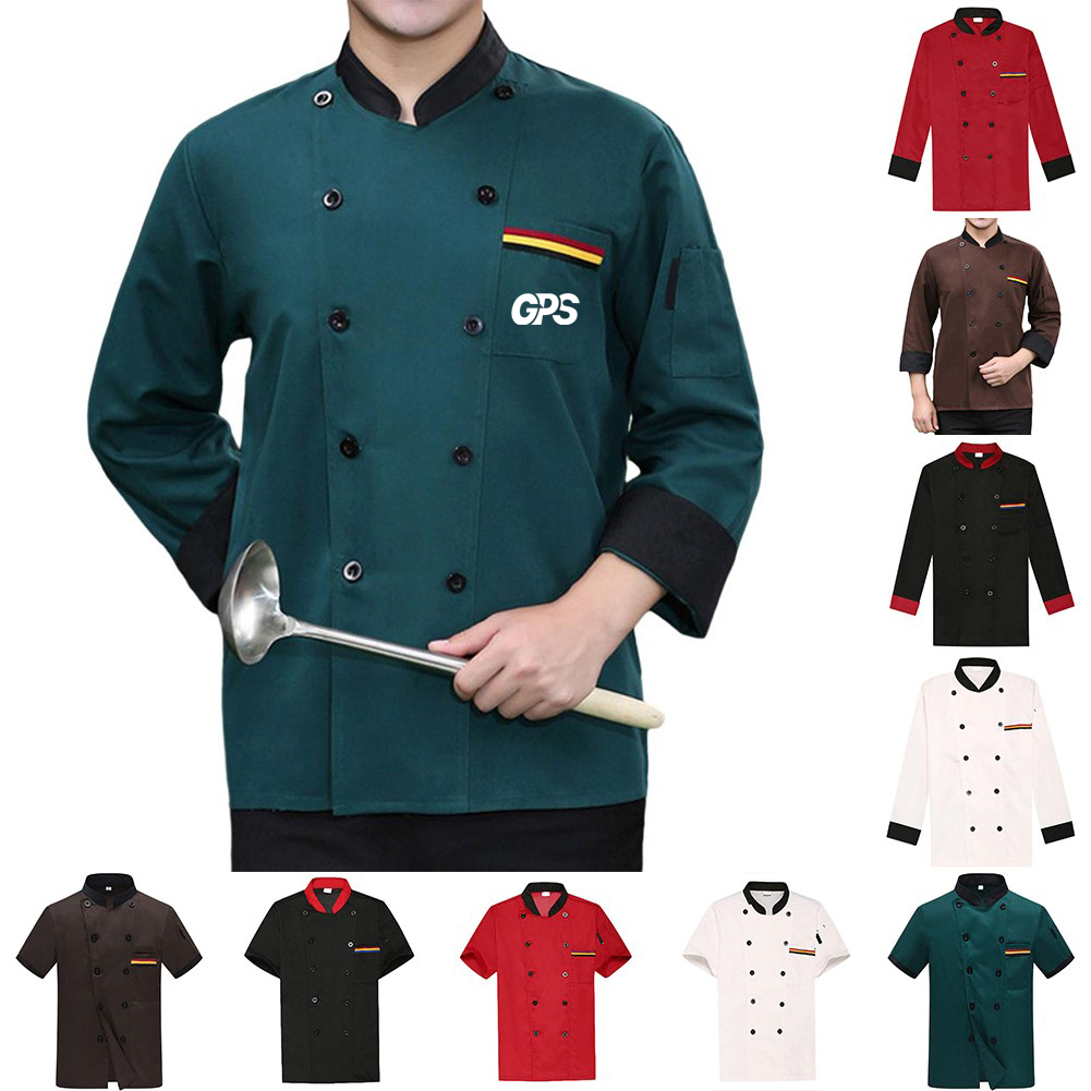 Short Sleeve Chef Coat Jacket Shirt