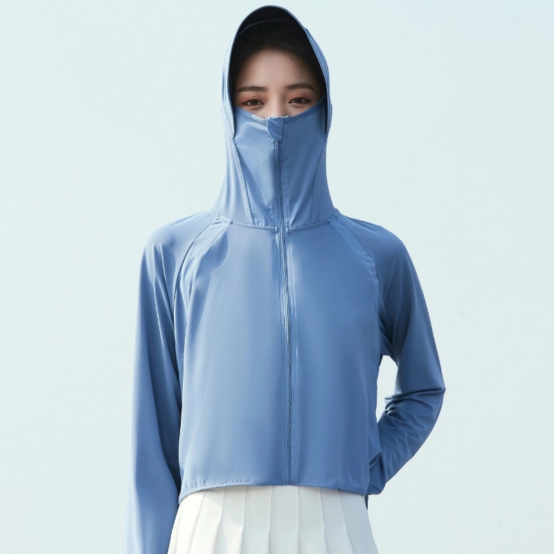 Sun Protection Jacket Hoodie Cooling Shirt with Face Mask 4