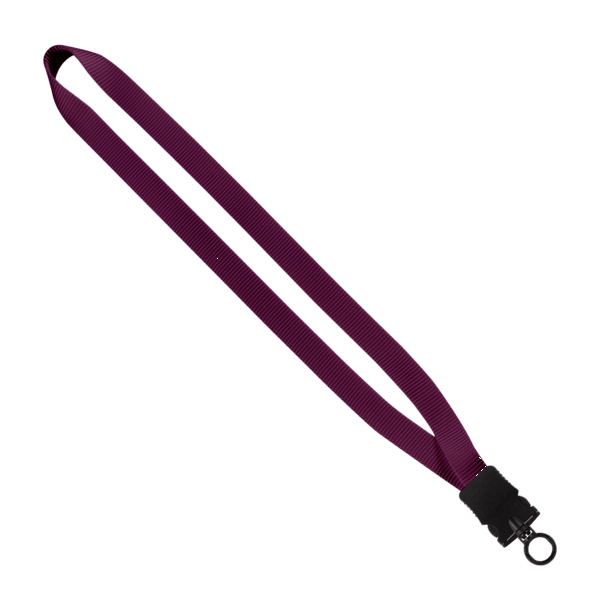 3/4" Smooth Nylon Lanyard with Snap-Buckle Release & O-Ring 11