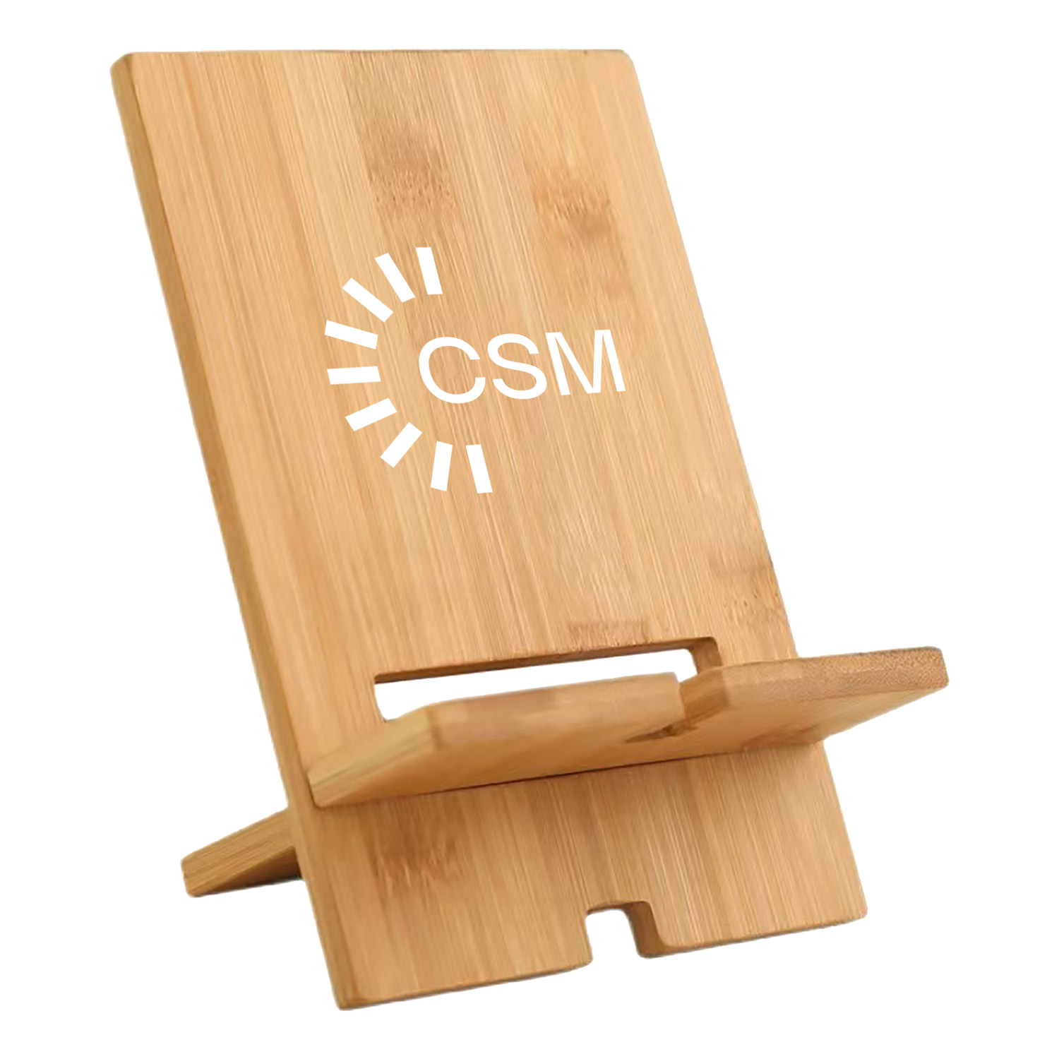Eco-Friendly Bamboo Cell Phone Stand 5