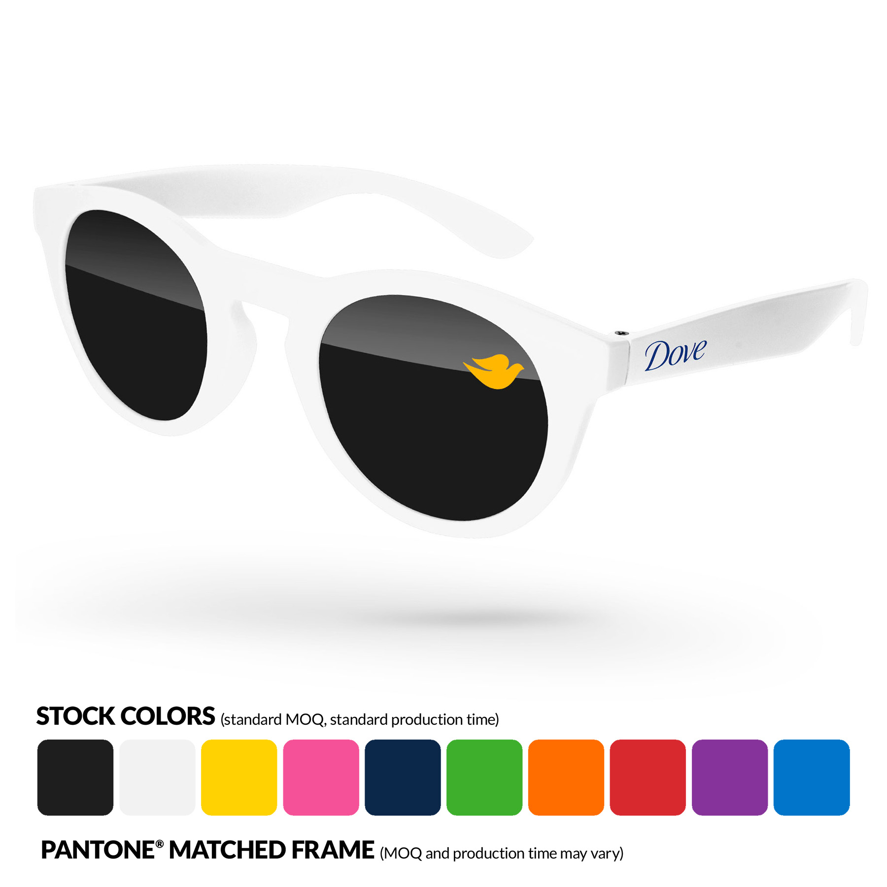 Andy Sunglasses w/ Corner Lens and Arm Imprints 3