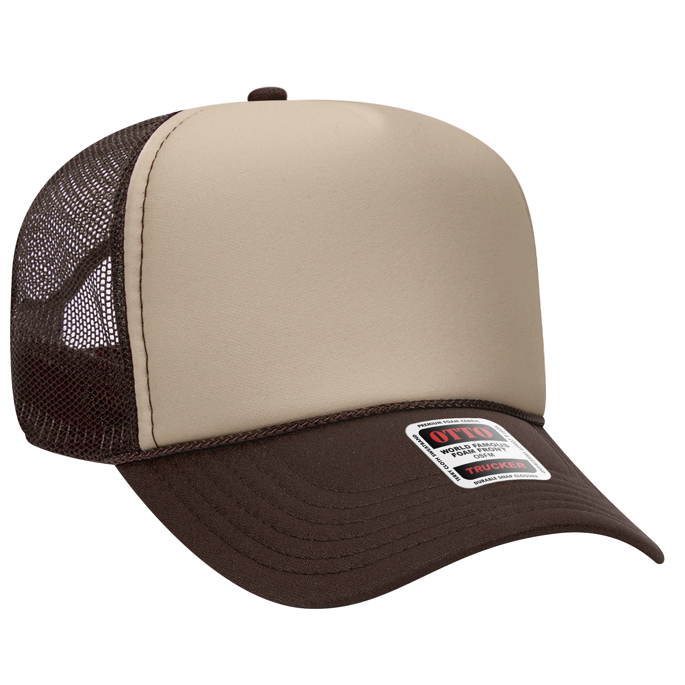 OTTO CAP® 5 Panel Mid Profile Mesh Back Trucker Hat 59