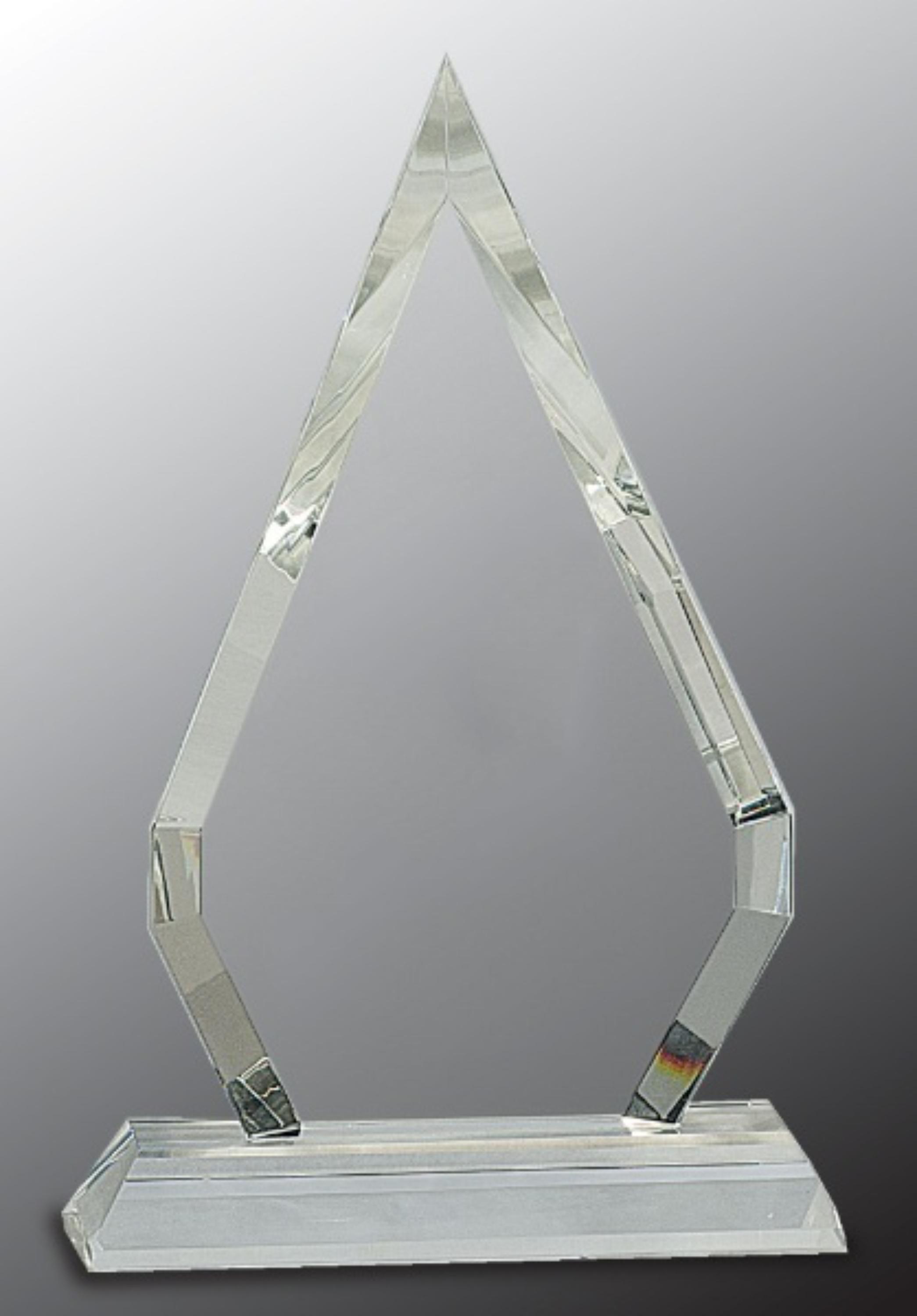 8 1/2" Crystal Diamond on Clear Pedestal Base Award 3