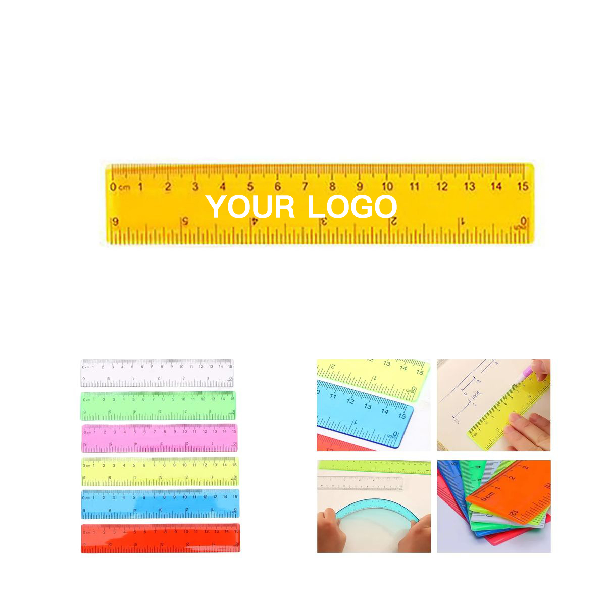 Durable Transparent Ruler for Students and Artists 8