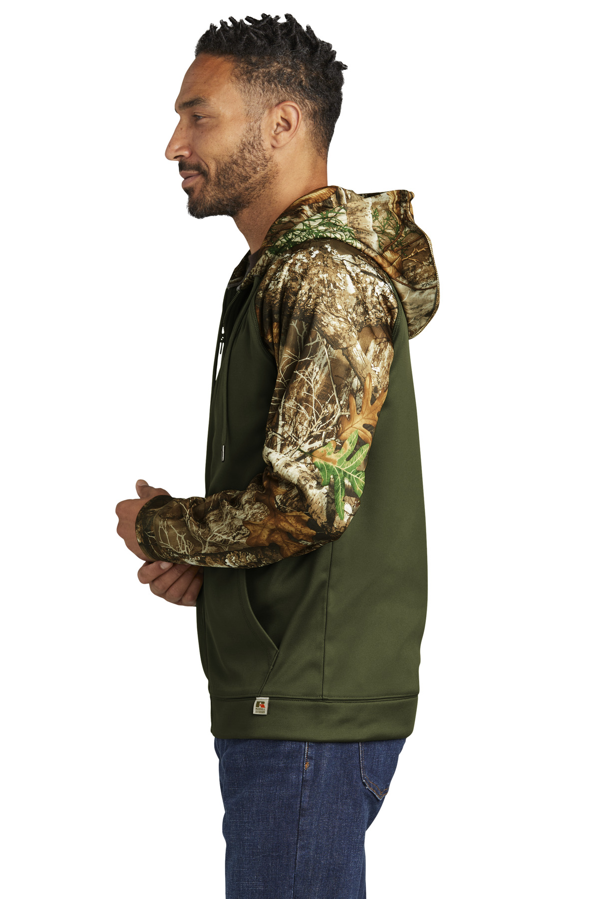 Russell Outdoors Realtree Performance Colorblock Full-Zip Hoodie RU452 5