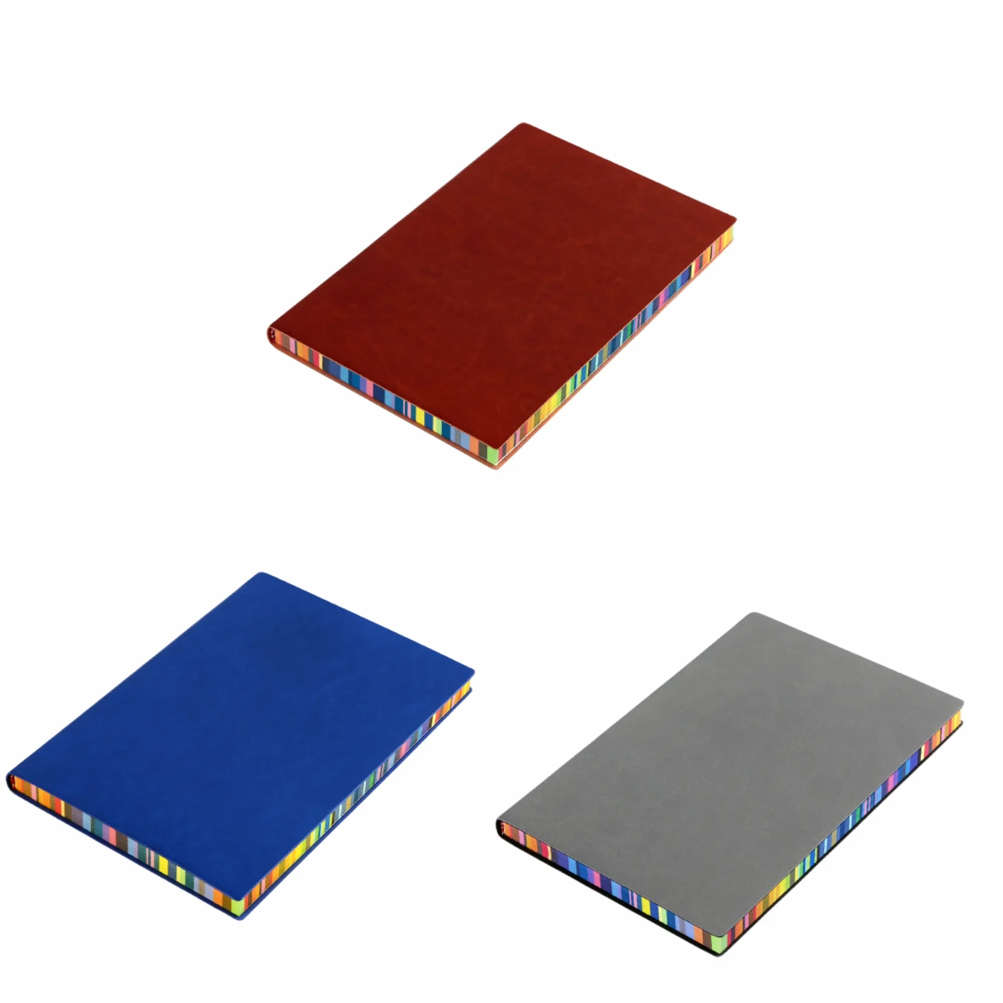 A5 Softcover Rainbow Edge PU Notebook Custom Journal 1