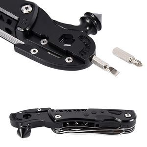 Stainless Steel Hex Wrench Safety Hammer Tool Kit With Flashlight 5