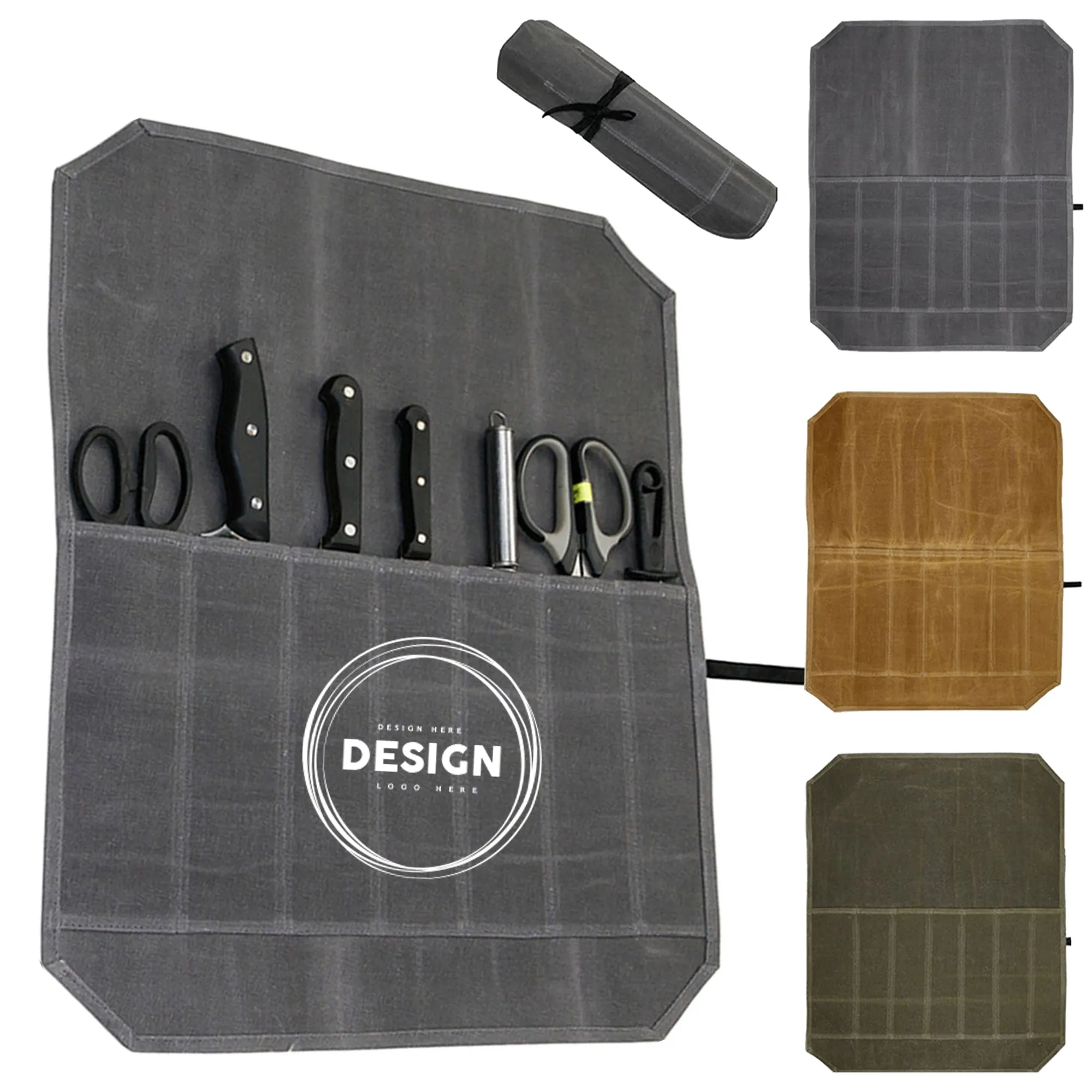 Portable Chef Knife Roll Storage Bag 3