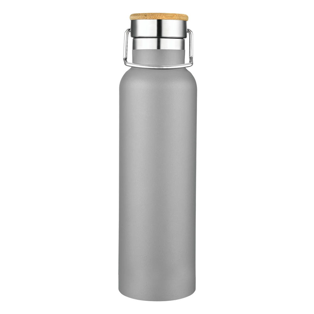 Smith 20oz Stainless Steel Bamboo Cap Water Bottle, custom water bottle with logo imprint 61