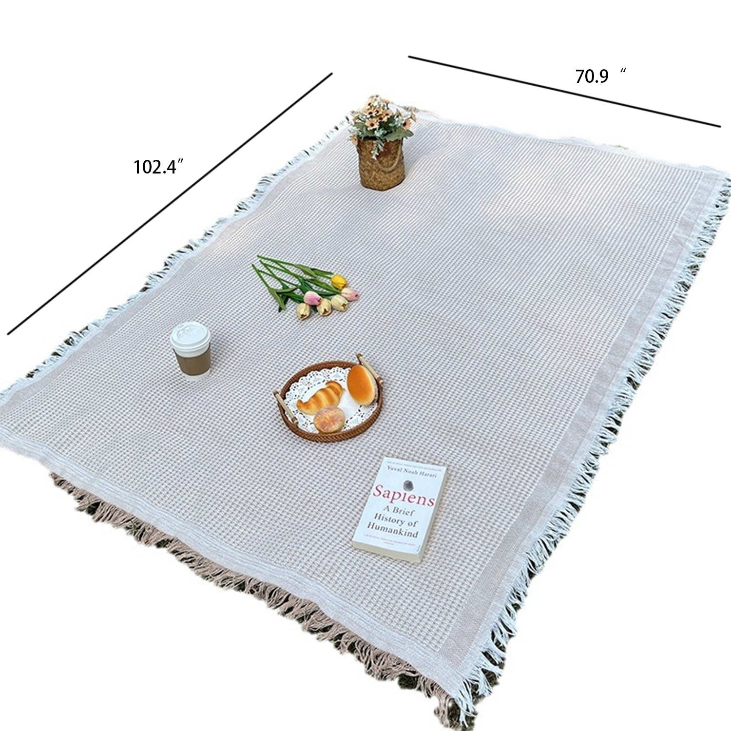 Foldable Bohemian Outdoor Camping Blanket 4