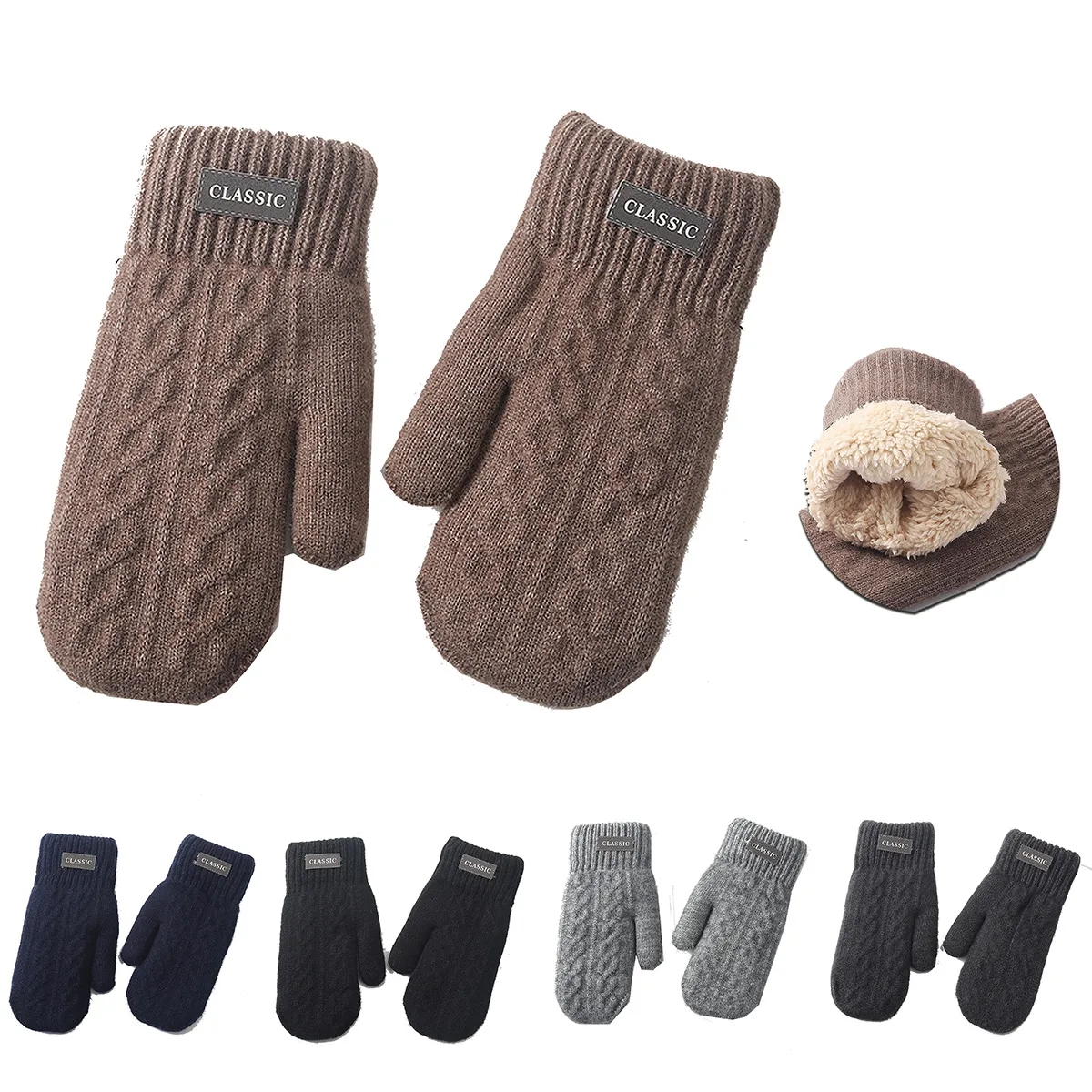 Unisex Woodland Roots73 Knit Mitts