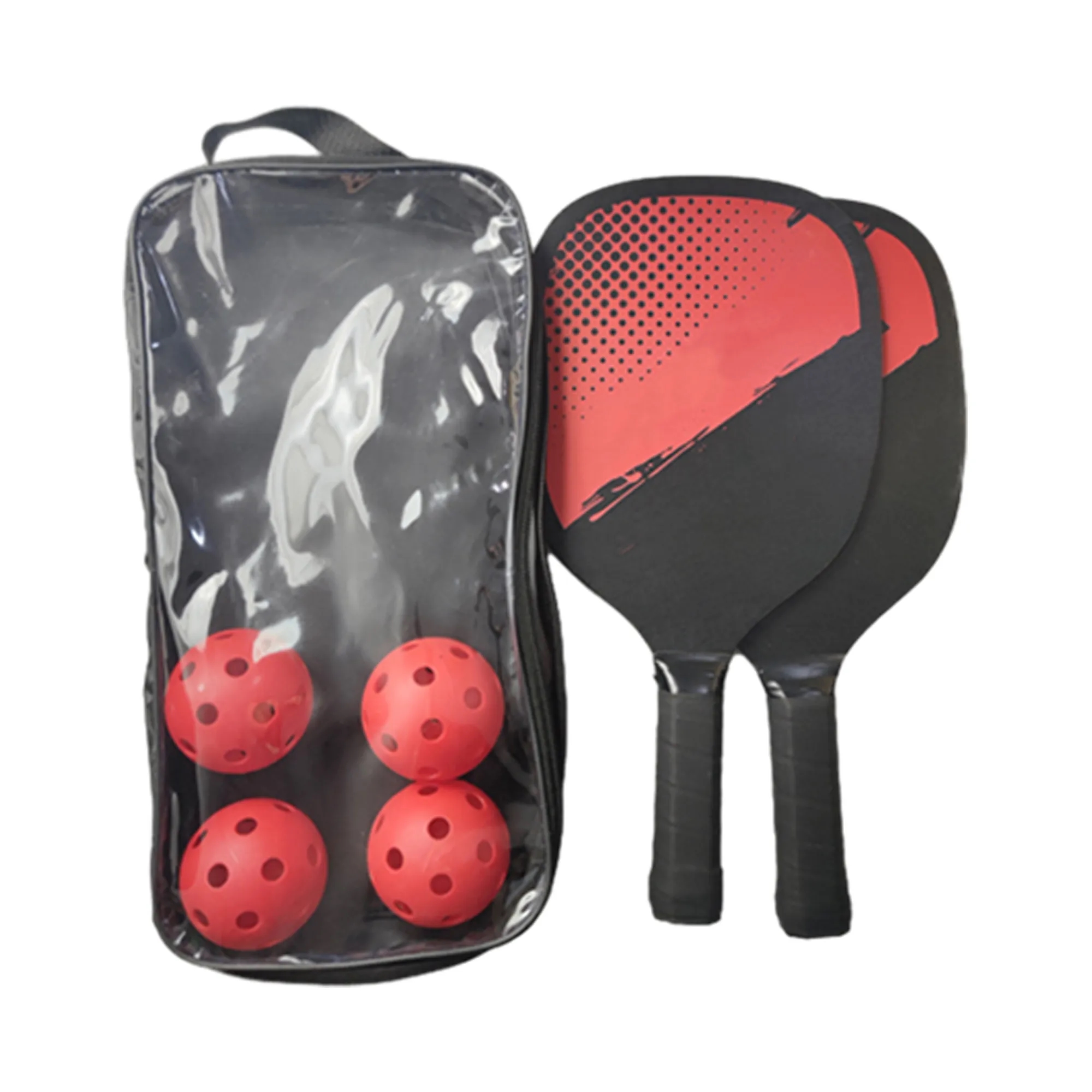 4 Pickleball Balls And 2 Rackets Set 2