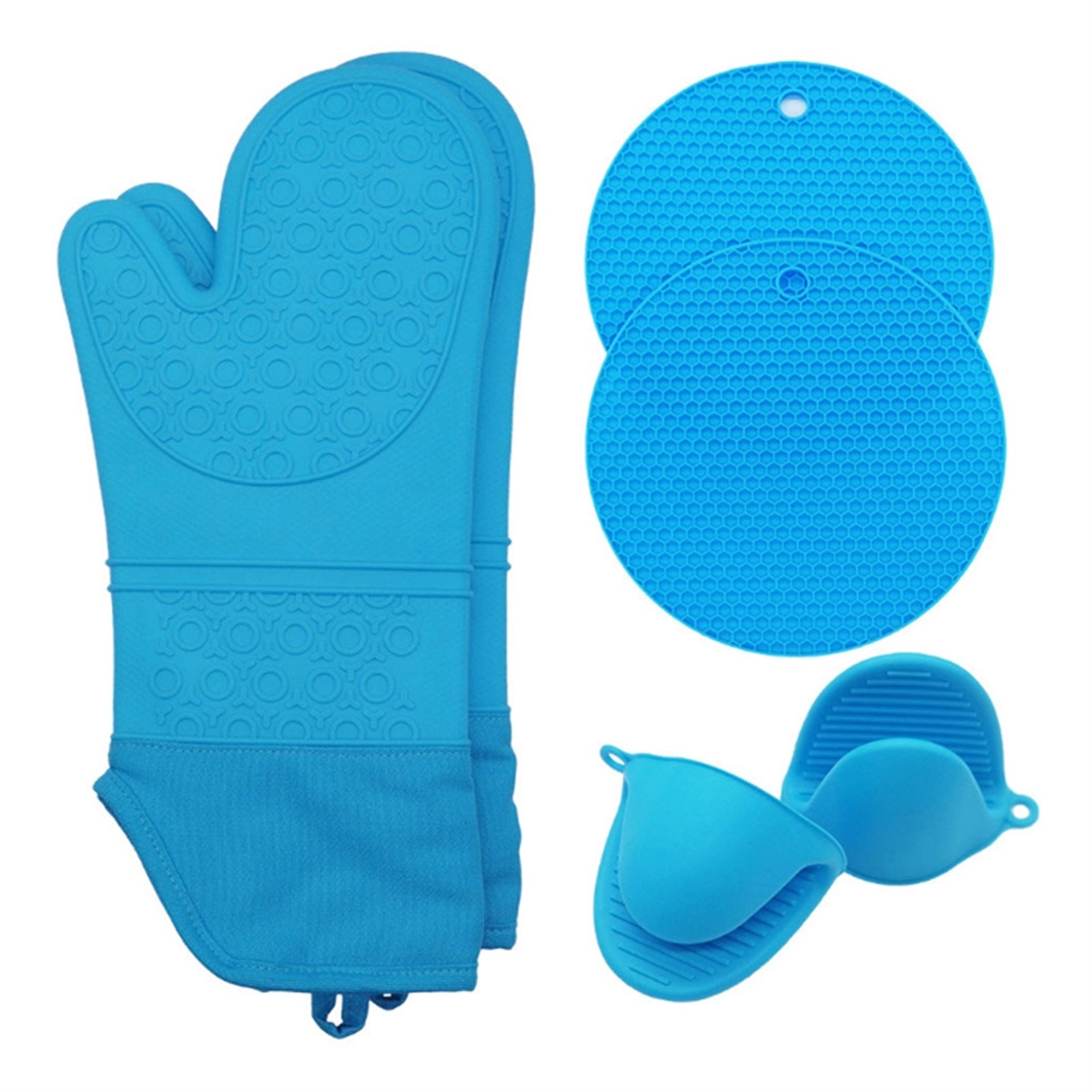 Oven Mitts and Pot Holders Sets 4