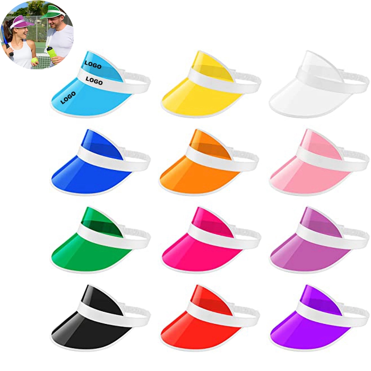 Clear Sun Visor Hats 2