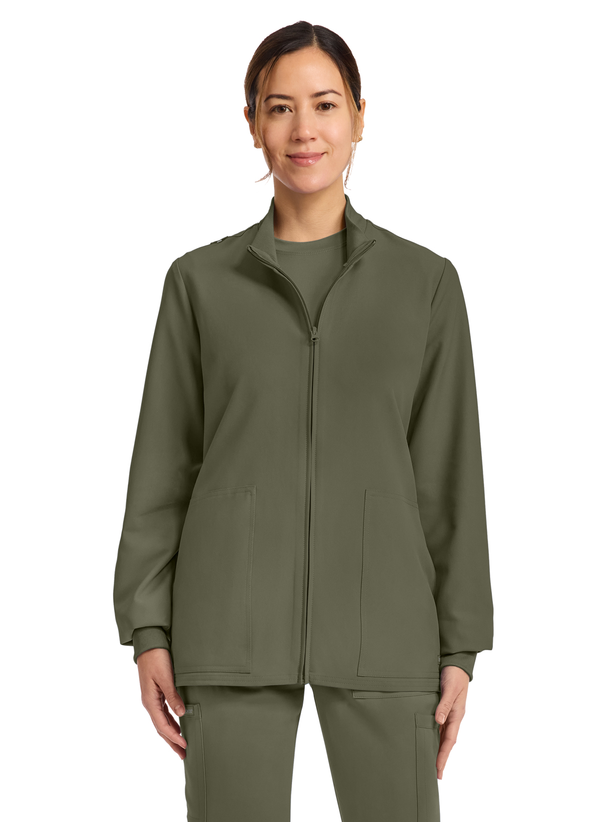 Cherokee - Workwear Originals Ultra - Women's 2-Pocket Zip Up Scrub Jacket 49