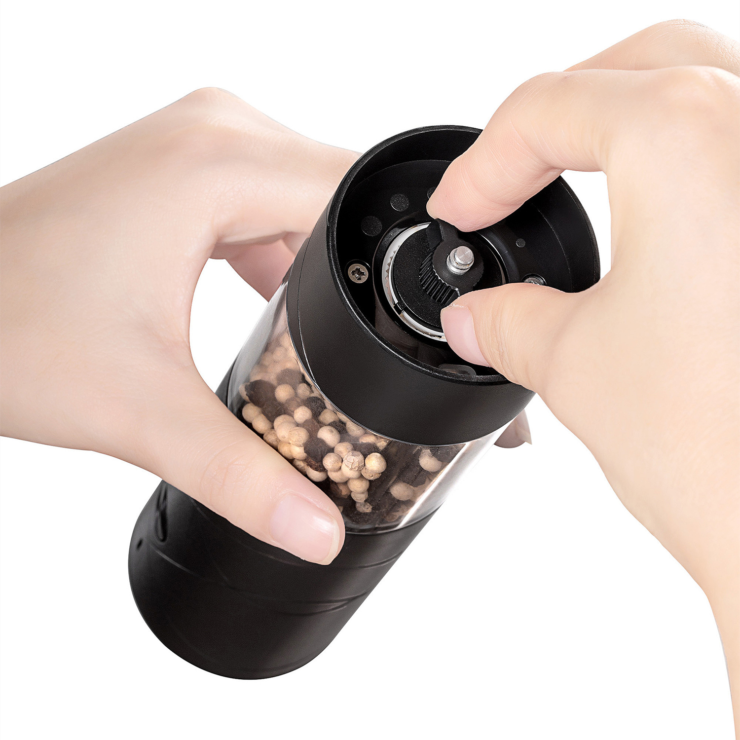 Gravity Electric Salt and Pepper Grinder Set 4