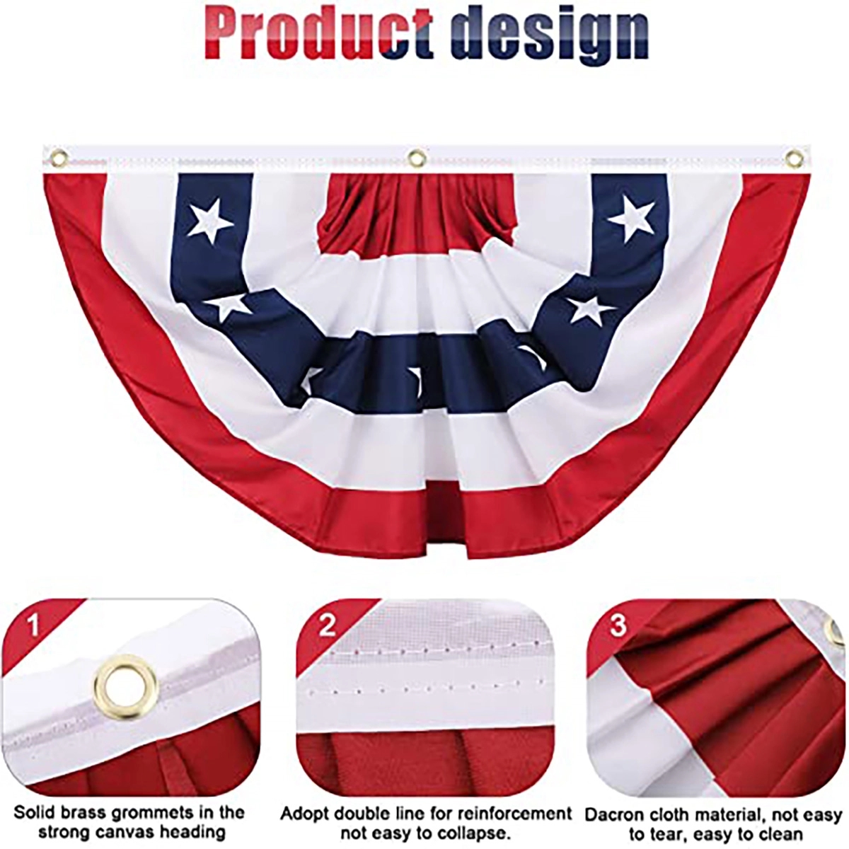 Patriotic American Bunting Flag Banner 7