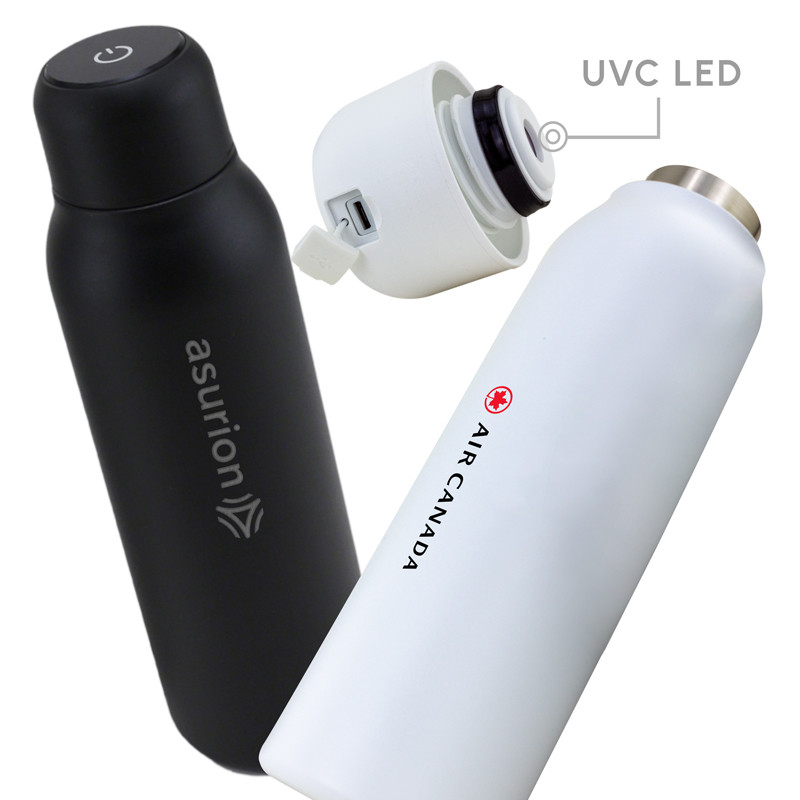 BROOC UV-C Self-Cleaning Insulated Bottle, custom water bottle with logo imprint 2