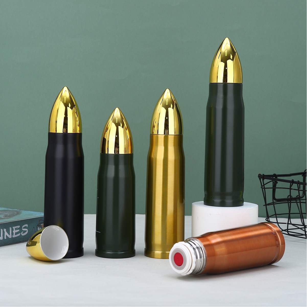 12oz &17oz Double Wall Stainless Steel Vacuum Bullet Water Bottle & Cup & Tumbler 6