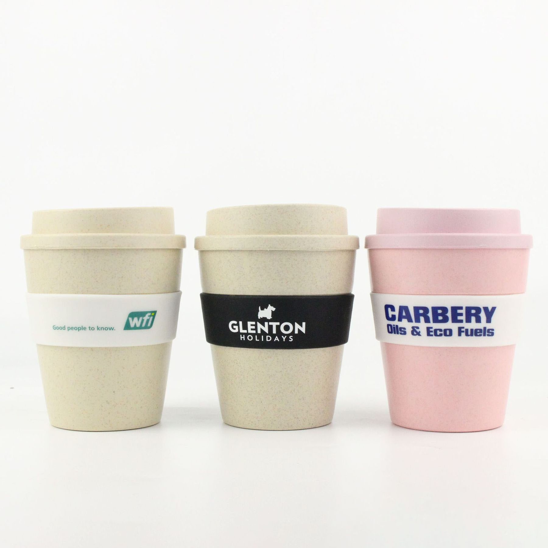 12 Oz. Bamboo Takeaway Coffee Cup With Lid & Spill Stopper 5