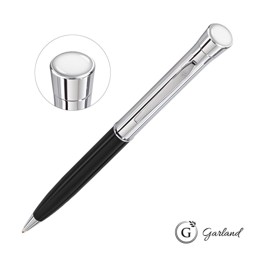 Garland® Monogram Custom Twist Ballpoint Pen - Chrome 1