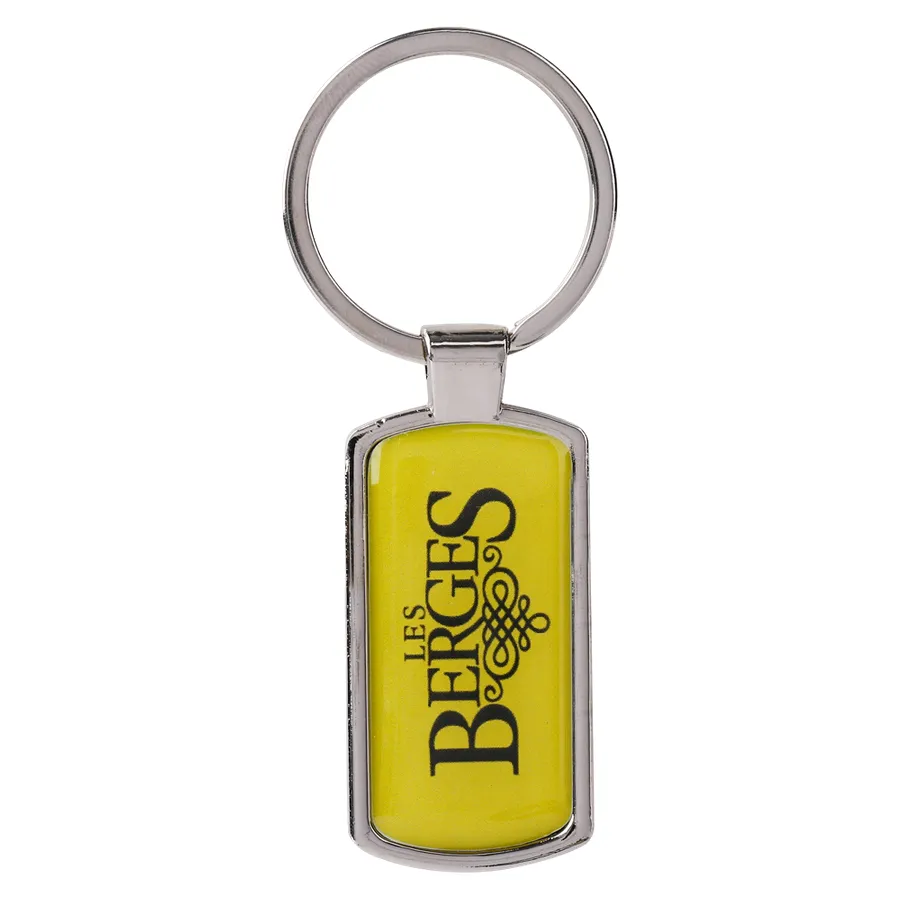 Straight Rectangle Metal Keychain 4