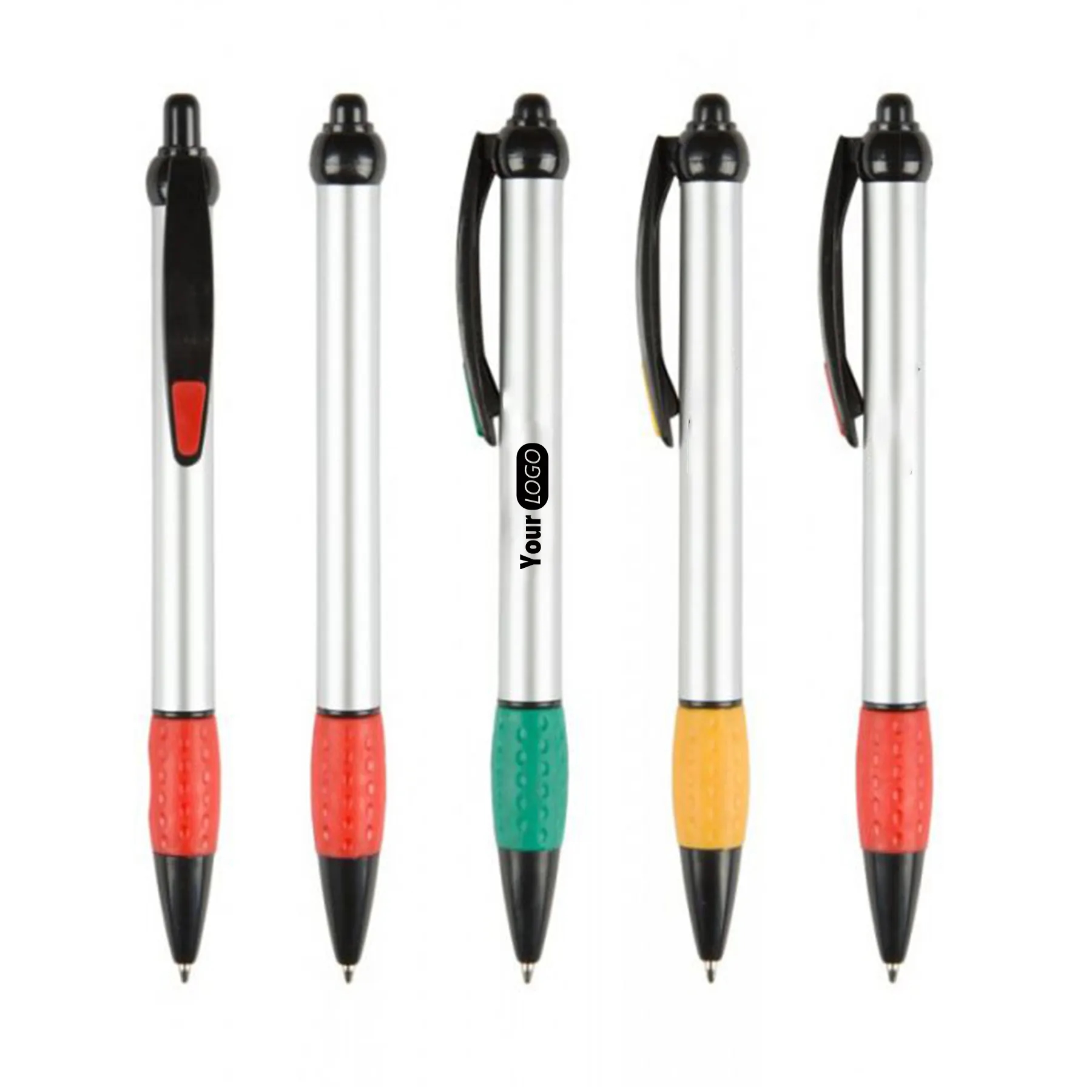 Ballpoint Grip Pen with Dimple on Clip 2