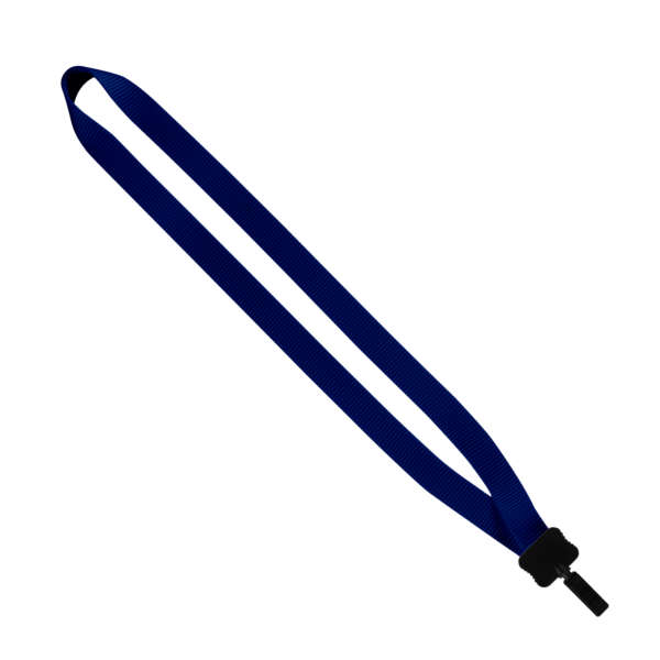 3/4" Smooth Nylon Lanyard with Plastic Clamshell & Bulldog Clip 8