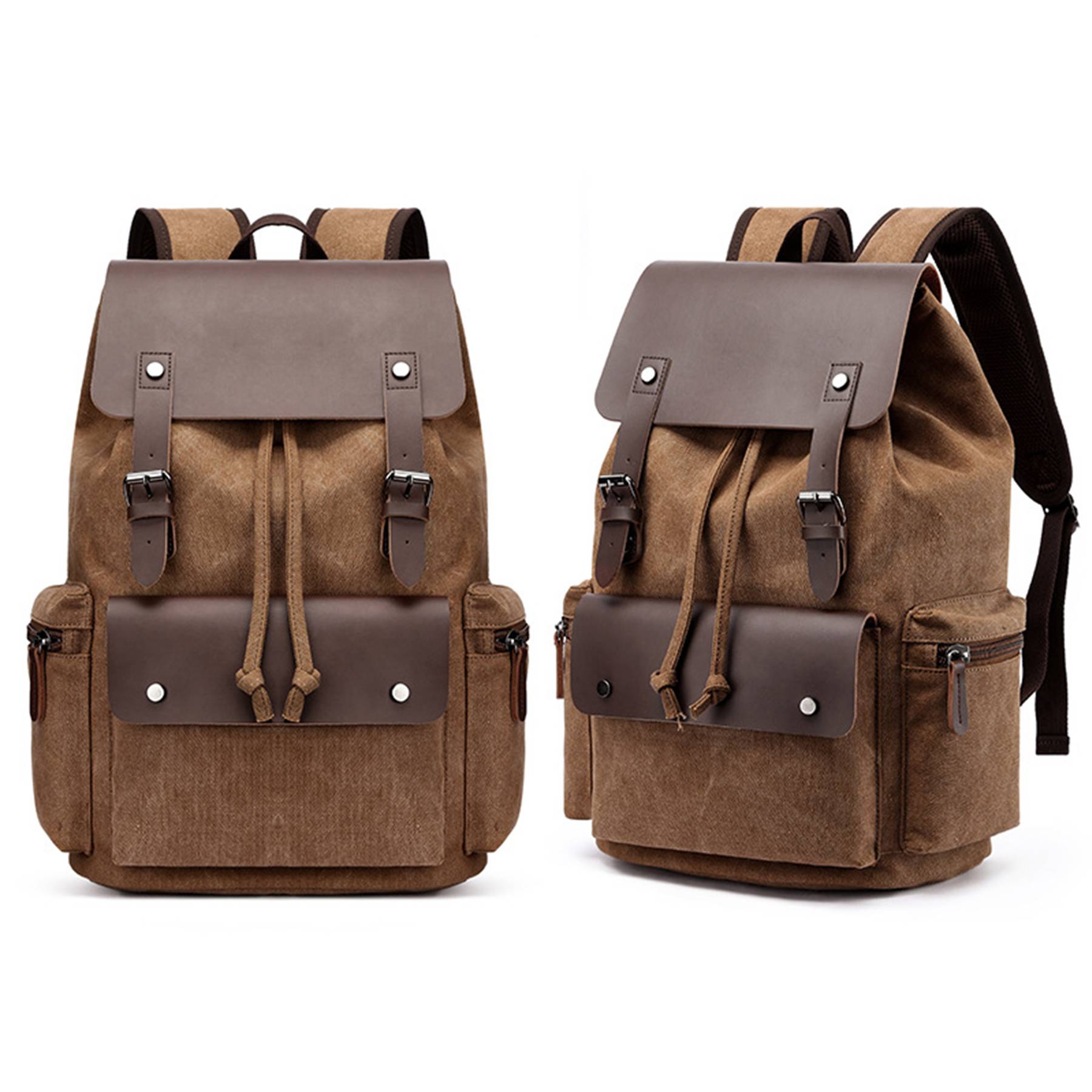 Men's Canvas Vintage travel Laptop Backpack 14