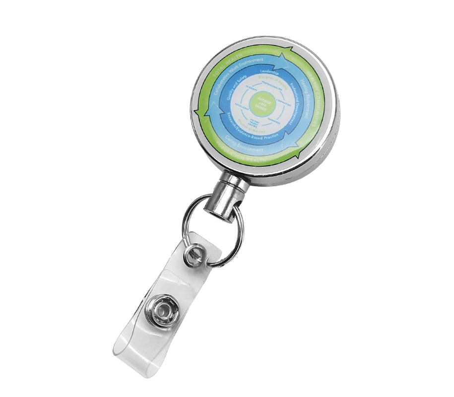 Retractable Round Metal Badge Reel 3